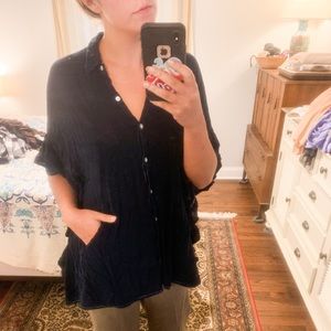 Free People Blouse with flowy sleeves